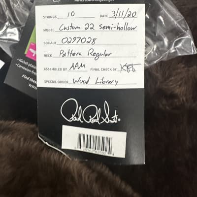 PRS Custom 22 wood libary 2020 - Copperhead Burst image 17