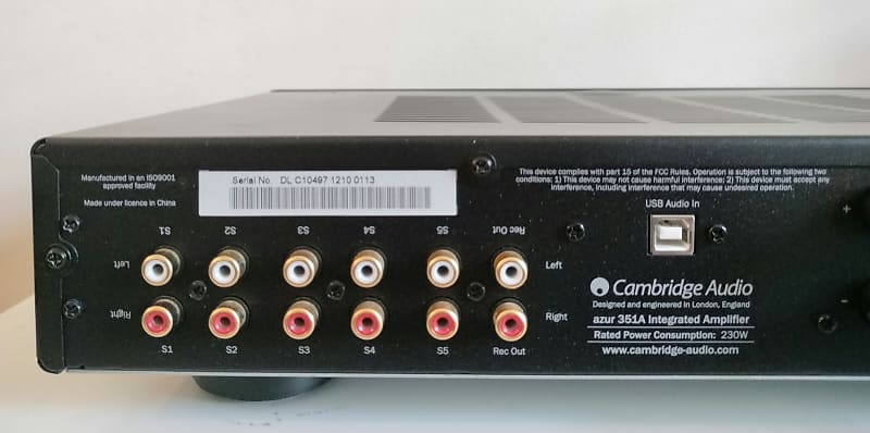 Cambridge Audio Azur 351A Integrated Amplifier with USB Cambridge Audio Azur 351A Integrated Amplifier with USB