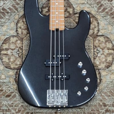 Charvel Pro-Mod San Dimas PJ Bass IV in Metallic Black w/ Pro Setup #4919 image 1