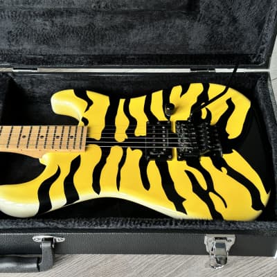 1996 ESP Custom Shop M-1 George Lynch Yellow Tiger image 12