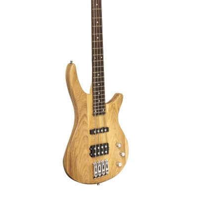 Stagg "Fusion" Electric Bass Guitar - Natural - SBF-40 NAT image 3