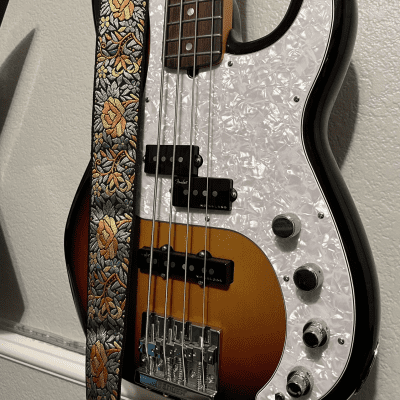Custom Fender American Ultra precision bass  2019 Sunburst image 2