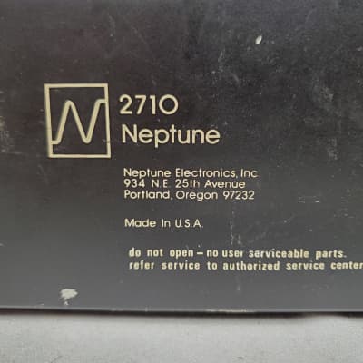 Neptune Model 2710 One-Third Octave Graphic Equalizer #1225 Good Used Vintage Condition - USA Made - image 9