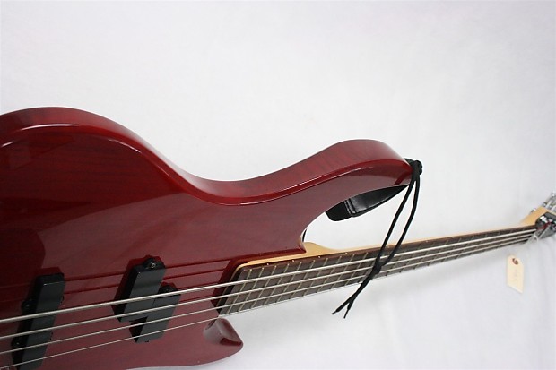 DeArmond Pilot 4-String Bass w/bag Transparent Red | Reverb