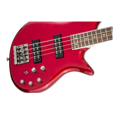 Jackson JS Series Spectra Bass JS3 4-String Electric Bass Guitar with Laurel Fingerboard (Right-handed, Metallic Red) image 6