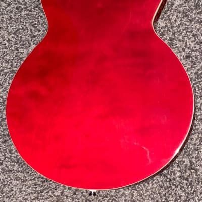 Epiphone The Dot ch  Cherry red electric guitar semi hollow body image 7