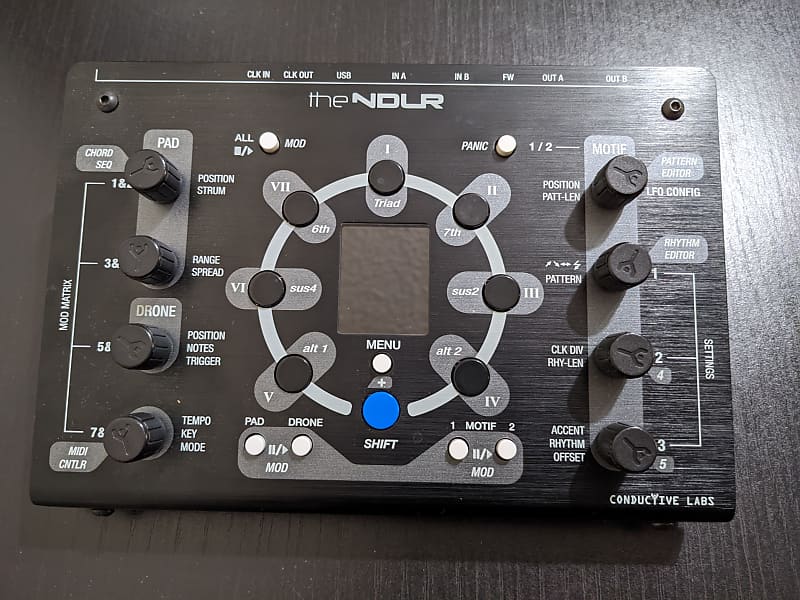Conductive Labs the NDLR Midi Sequencer Arpeggiator Reverb
