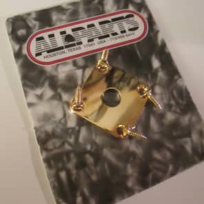 Guitar Madness Gold Square Jackplate for USA Gibson Les Paul ® Allparts image 3