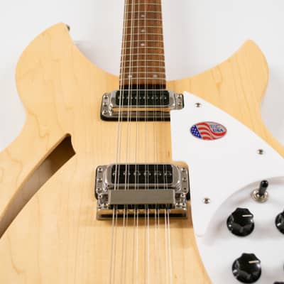 Rickenbacker 330/12 Semi-hollow 12-string Electric Guitar (DEMO) - Mapleglo image 3