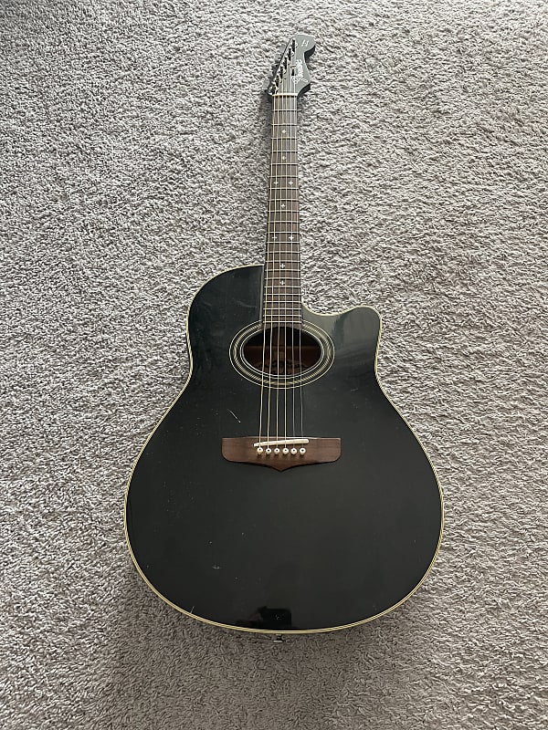 Fender Montara California Series Black MIK Rare Vintage Acoustic Electric Guitar image 1