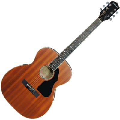 Silvertone Model 600MH Orchestra Body Acoustic Guitar, All Mahogany, Natural for sale