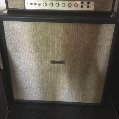 1963 "MG" Marshall JTM45 MKII Coffin logo with 4x12 cabinet image 1