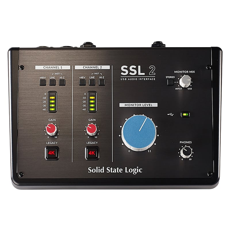 Solid State Logic SSL 2 2-In / 2-Out USB Audio Interface w/ SSL Designed Mic Preamps image 1