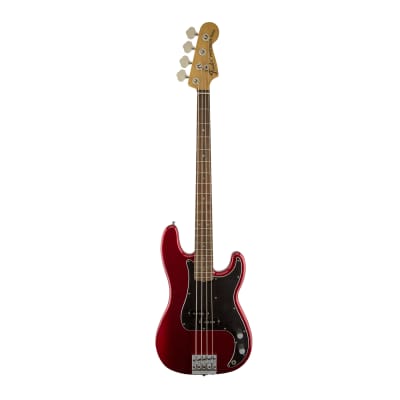 ベース Fender Road Worn NATE MENDEL P BASS Fender Nate Mendel Precision Bass - Road Worn Candy Apple