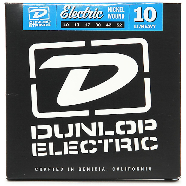 Dunlop DEN1052 Nickel-Plated Steel Electric Guitar Strings - Light Top Heavy Bottom (10-52) image 1