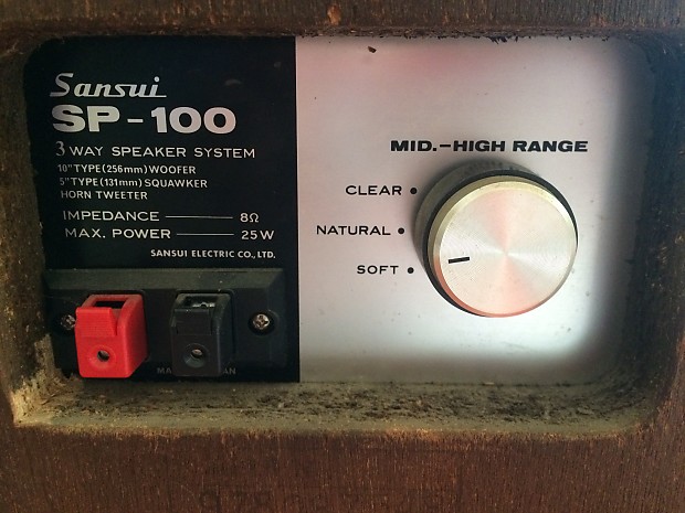 Sansui 山水サンスイ 3Way speaker system SP-100 Pair of Sansui SP-100 3 Way Speaker Original Made in Japan