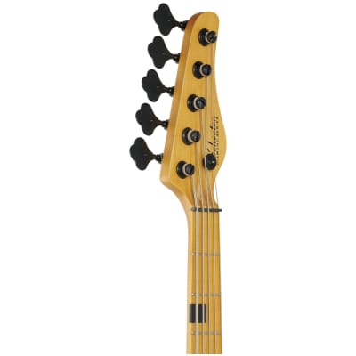 Schecter Model-T Session 5 Electric Bass, Natural Satin image 7