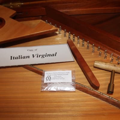 Italian Virginal Harpsichord crafted by Thomas John Dick 2008, 54 strings (B1 to E6), Sitka Spruce image 10