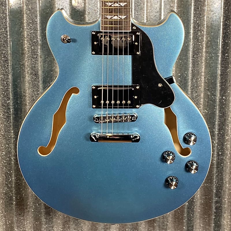 Westcreek 333 Semi Hollow Body Guitar 335 Lake Placid Blue Reverb