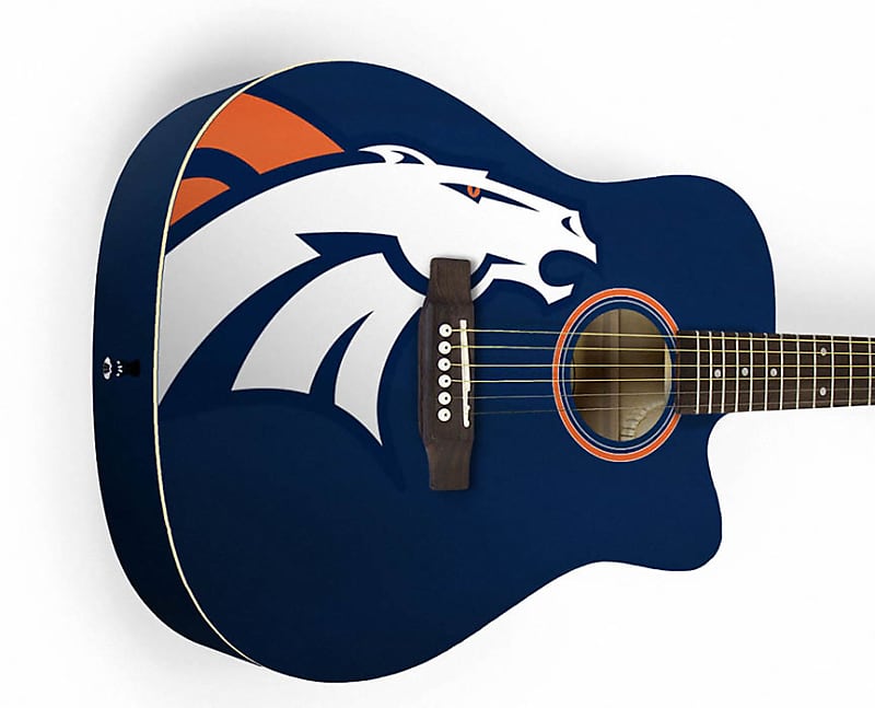 Woodrow Denver Broncos Acoustic GuitarACNFL10 image 1