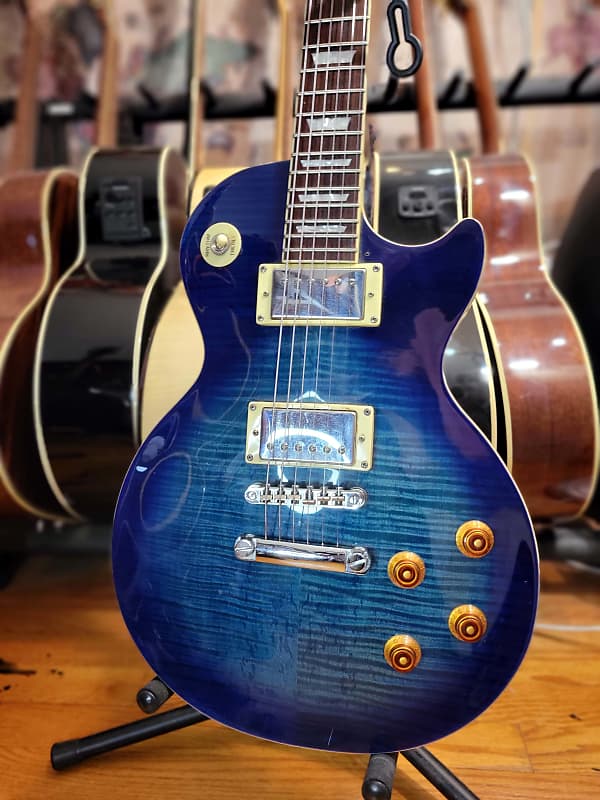 Epiphone Les Paul Transparent Blue | Reverb