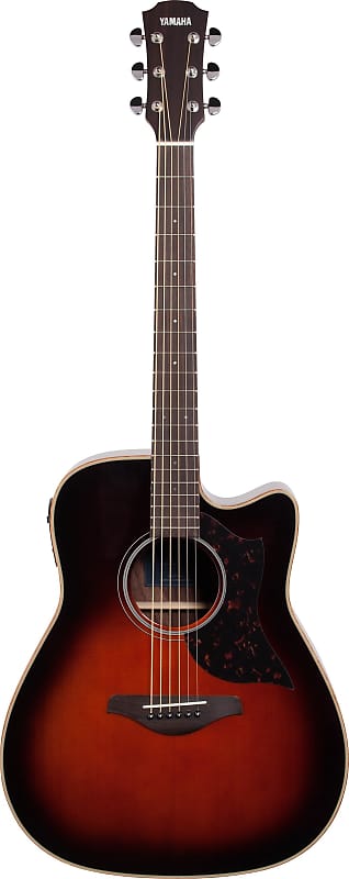 Yamaha A1R Dreadnought Acoustic-Electric Guitar, Solid Spruce Top, Tobacco  Brown Sunburst | Reverb