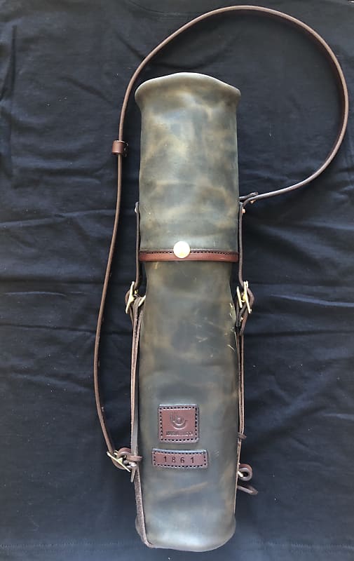 Tambour Bag Co. 1861 Drum Stick Quiver 2021 Tan/ Dark Brown Reverb