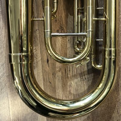 1982 King USA Legend Series 2280 Intermediate Model Gold Lacquered Bb Euphonium with Case & Mouthpiece image 10