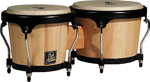 Latin Percussion Aspire Natural Wood Bongos | Reverb