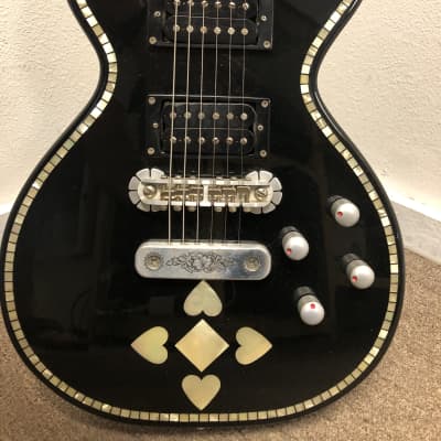 Zemaitis C24SU Hearts w/Diamond 2018-2022 - Ebony gloss/mother of pearl for sale