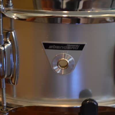 Vintage Ludwig S-102 Standard 5x14" Matte Aluminum Snare Drum w/ Vintage Case image 4