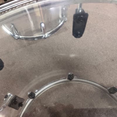 Pearl Crystal Beat Acrylic 4 Piece Drum Set 20/12/14/16 Ultra Clear, Extra Floor Tom, Clean, Unique image 17