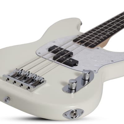 Schecter Banshee Solid Body Electric Bass Guitar Rosewood/Olympic White - 1442 image 4