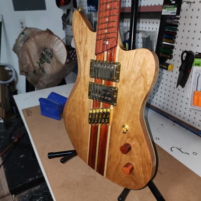 Acacia USA Custom Romulus Modern 6 Buckeye Burl Black Burst Guitar