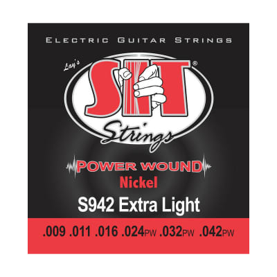 SIT Power Wound Nickel Electric strings, Extra Light for sale