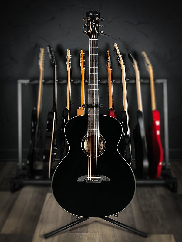 Alvarez ABT610E Baritone Acoustic/Electronic Guitar - Black image 1