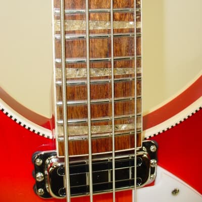Rickenbacker 4005XC 90th Anniversary 4-String Electric Bass Guitar - Amber Fireglo image 7