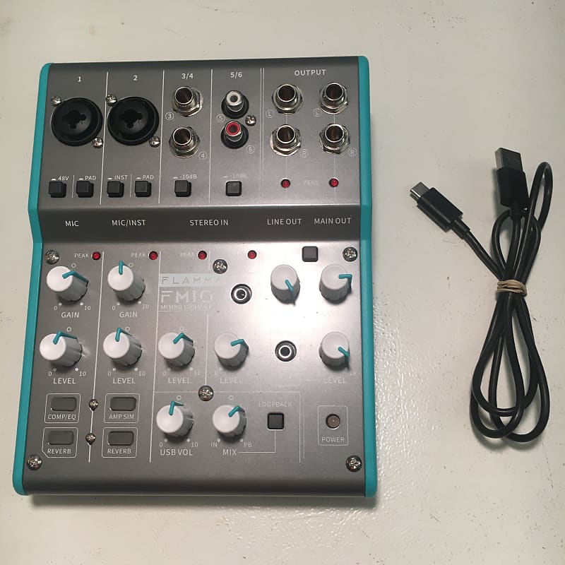 【美品】FM10【Flamma】 Amazon.com: FLAMMA FM10 Professional Audio Mixer 6 Channel