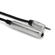Hosa HXMS-010 10' Pro Headphone Adaptor Cable 3.5 mm TRS to 1/4 in TRS image 1