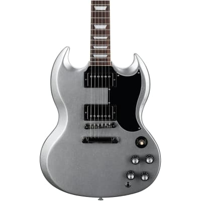 Gibson SG Standard '61 Custom Color Electric Guitar, Silver Metallic image 3