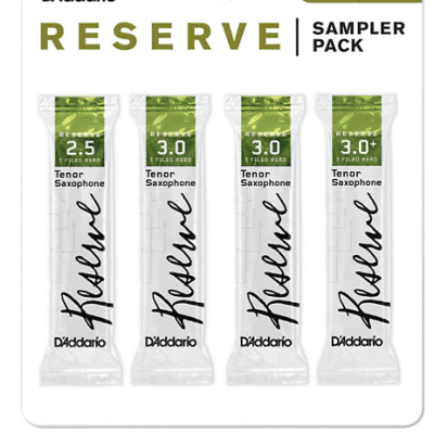 Reeds, D'Addario Tenor Sax Reserve 2.5/3/3+ Sample Pack image 1
