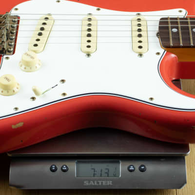 Fender Custom Shop Late 64 Strat Relic Aged Fiesta Red CZ570946 image 6