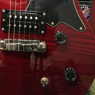 PRS SE Zach Myers semi acoustic guitar in trans cherry finish image 6