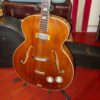 ~1949 Epiphone Zephyr Blonde w/ Deluxe Vintage Gibson Hard Case image 2