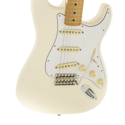 Fender Jimi Hendrix Stratocaster Electric Guitar Maple FB, Olympic White image 6