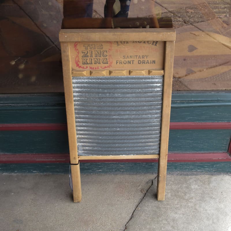 National Washboard Co. Zinc King No. 701 Washboard Reverb