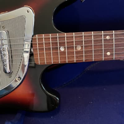 ZIMGAR electric guitar.  see details 1960's sunburst image 3