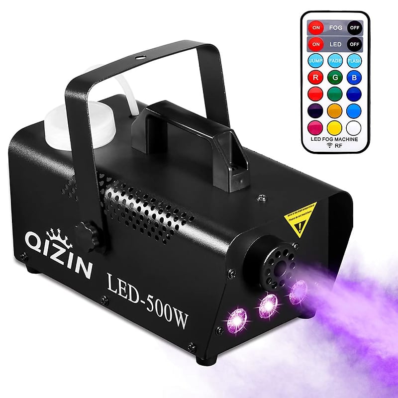 Fog Machine 500W With Full Color Led Lights And Wireless | Reverb