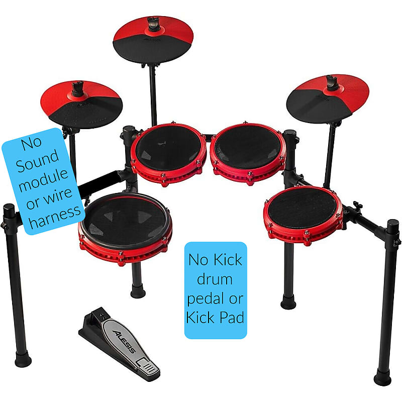 Alesis Nitro Max Drum kit parts - Red image 1