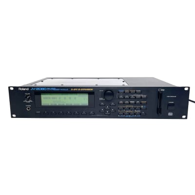 Roland JV-2080 w/ New internal battery 100V-240V 64-Voice Synthesizer Module 1997 - 2000 - Black